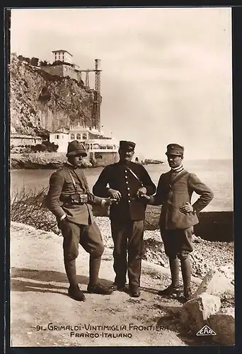 AK Grimaldi-Vintimiglia, Frontiera Franco-Italiano, Französisch-Italienische Grenze