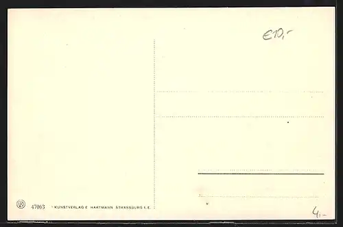 AK Strassburg i. E., Aufzug per Hauptwache