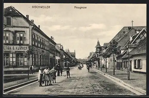 AK Bischweiler, Bierbrauerei G. Kummer, Neugasse