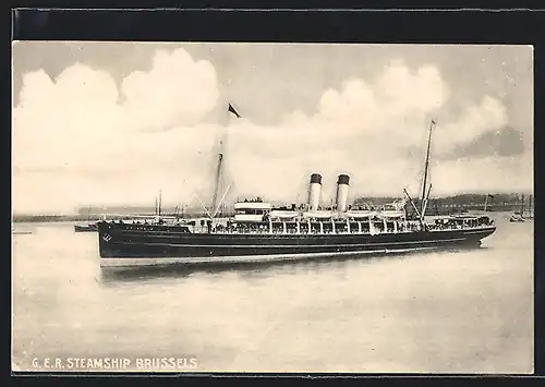 AK Passagierschiff G. E. R. Steamship Brussels