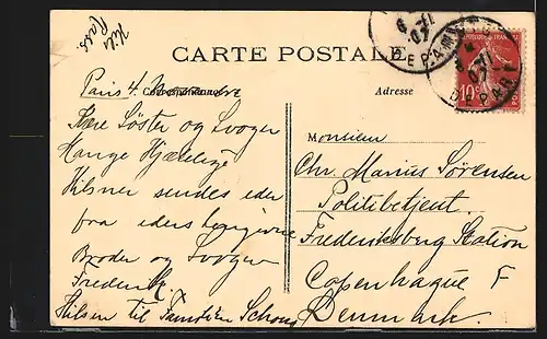 AK Paris-Passy, Le Pont du Métropolitain, U-Bahn-Brücke