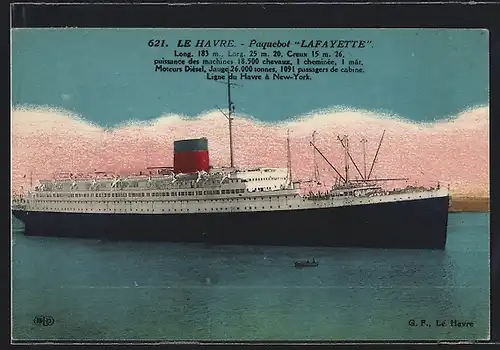 AK Le Havre, Paquebot Lafayette