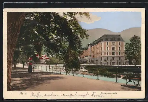 AK Meran, An der Giselapromenade