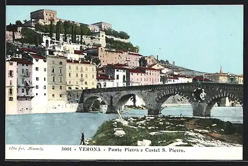 AK Verona, Ponte Pietra e Castel S. Pietro