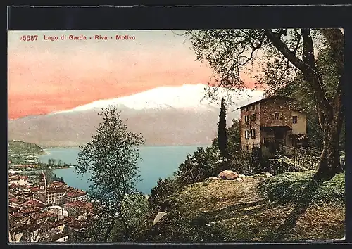 AK Riva /Lago di Garda, Ortsansicht mit abgelegenem Haus
