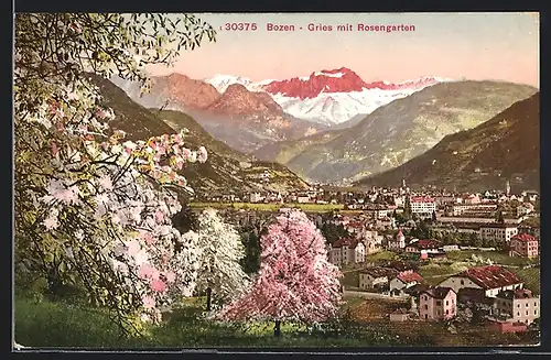 AK Bozen, Gries mit Rosengarten