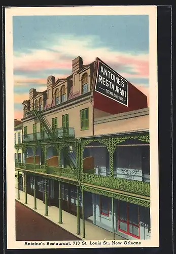 AK New Orleans, LA, Antoine`s Restaurant, 713 St. Louis St.