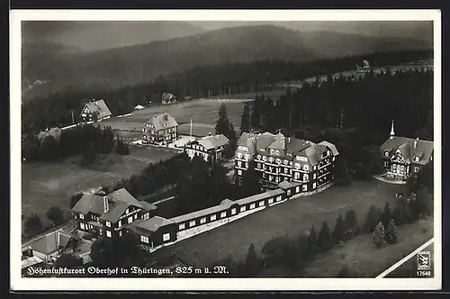 AK Oberhof /Th., Ortsansicht, Fliegeraufnahme