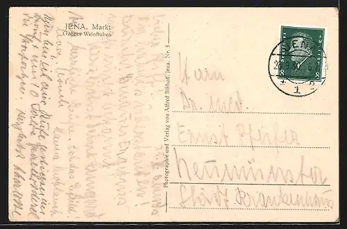 AK Jena, Markt, Göhres Weinstuben