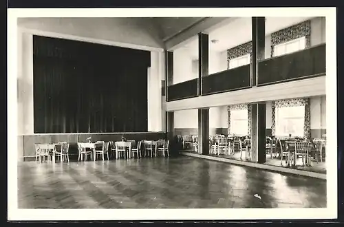 AK Finsterbergen /Th., FDGB-Erholungsheim Kurhaus, Kultursaal