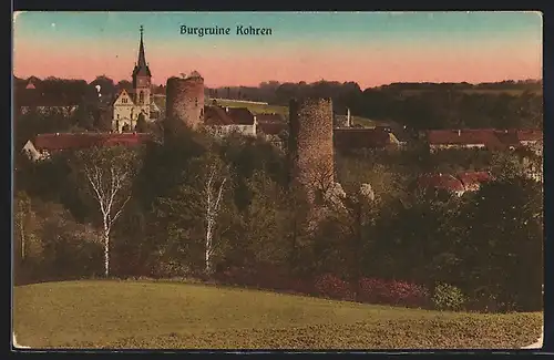 AK Kohren, Burgruine und Kirche