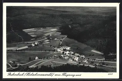 AK Bubenbach /Schwarzw., Gesamtansicht vom Flugzeug aus