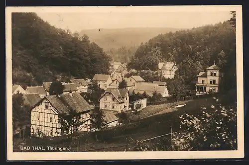 AK Thal /Th., Ortsansicht aus der Vogelschau