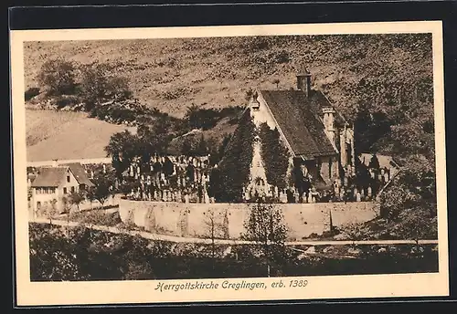 AK Creglingen, Blick auf die Herrgottskirche