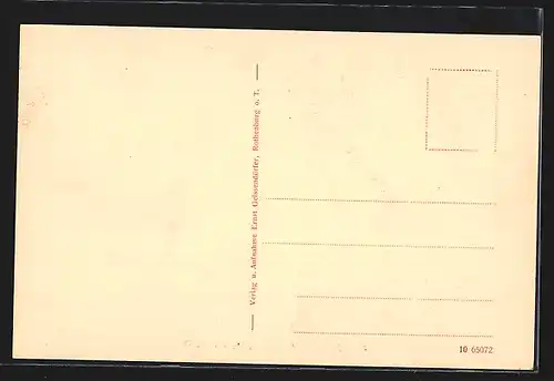 AK Creglingen, Blick auf die Herrgottskirche