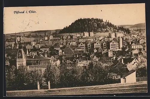 AK Pössneck, Panoramaansicht