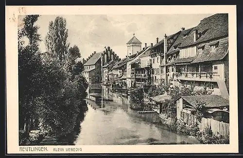 AK Reutlingen, Klein Venedig, Ortspartie