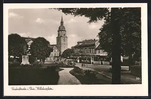 AK Friedrichroda, Partie am Wilhelmsplatz