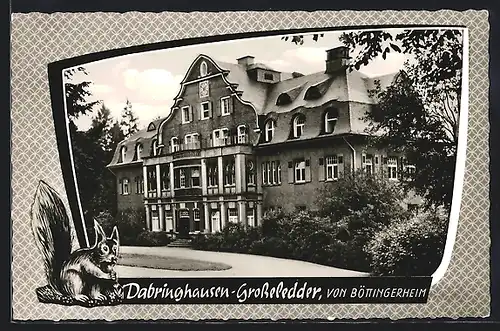 Passepartout-AK Dabringhausen-Grosseledder, Von Böttingerheim, Eichhörnchen