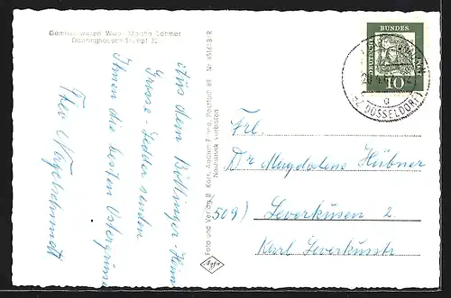 Passepartout-AK Dabringhausen-Grosseledder, Von Böttingerheim, Eichhörnchen