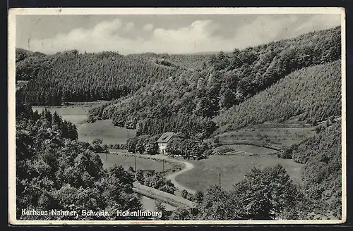 AK Hohenlimburg, Kurhaus Nahmer Schweiz aus der Vogelschau