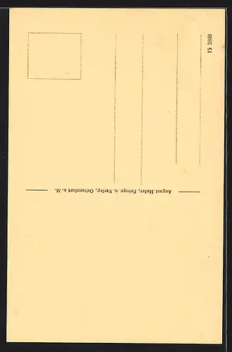 AK Ochsenfurt a. Main, Alte Stadtmauer mit Pulverturm und oberem Torturm