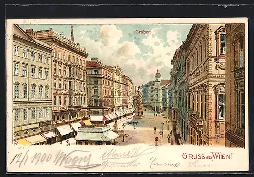Lithographie Wien, Geschäfte im Graben