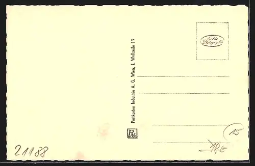 AK Wien, Graben mit Geschäften und Denkmal