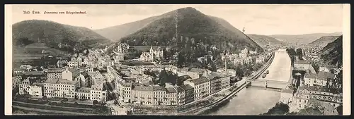 Klapp-AK Bad Ems, Panorama vom Kriegerdenkmal