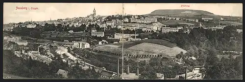 Klapp-AK Annaberg i. Erzgeb., Panoramablick auf Ort und Pöhlberg