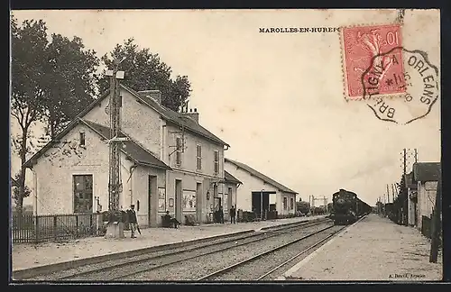 AK Marolles-en-Hurepoix, La Gare