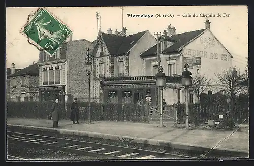 AK Pierrelaye, Café du Chemin de Fer