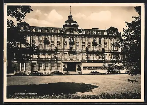 AK Düsseldorf, Blick auf das Park-Hotel