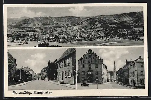 AK Hammelburg / Mainfranken, verschiedene Ortsansichten, Gesamtansicht