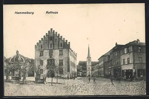 AK Hammelburg, Strasse am Marktplatz