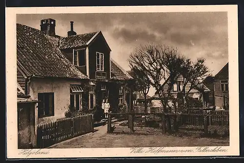 AK Helgoland, Villa Hoffmann von Fallersleben