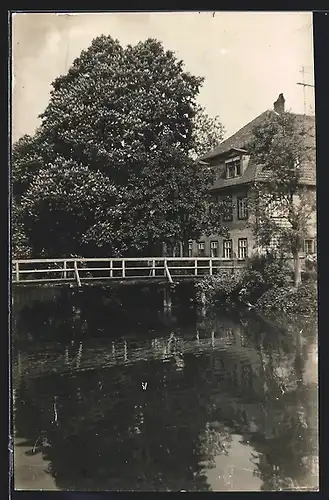 Foto-AK Erfurt, Gerinnigsbrücke