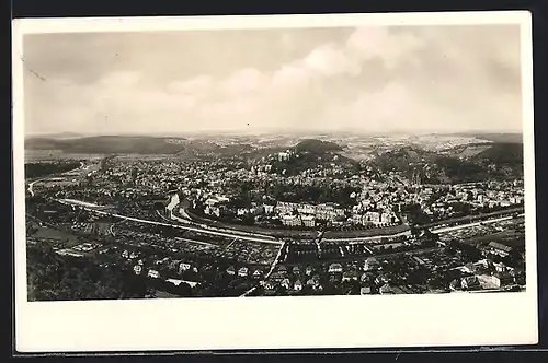 AK Marburg, Ortsansicht vom Kaiser- Wilhelm- Turm auf Spiegelslust
