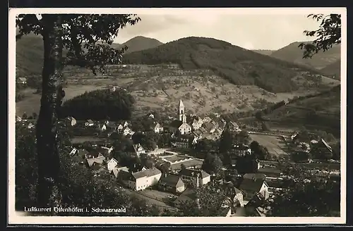 AK Ottenhöfen i. Schwarzwald, Ortsansicht aus der Vogelschau