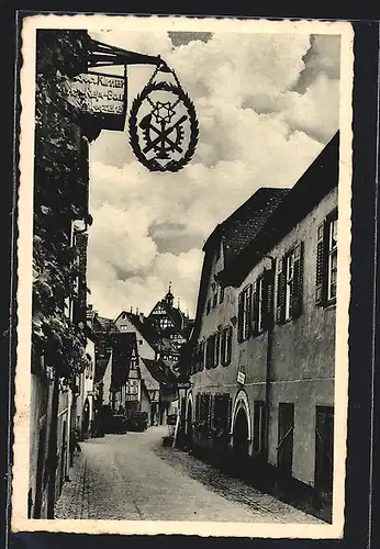 AK Gernsbach, Gasthaus Badischer Hof