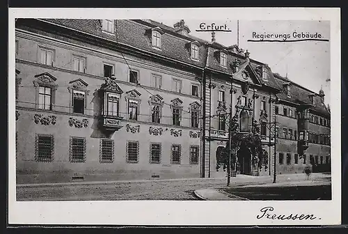 AK Erfurt, Regierungs-Gebäude