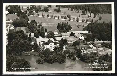 AK Jädersbruk, Flygfoto över Jädersbruk