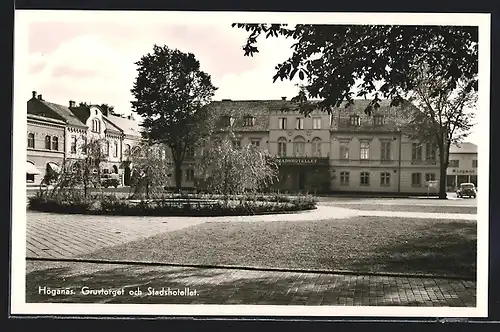 AK Höganäs, Gruvtorget och Stadshotellet