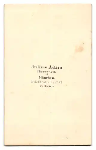 Fotografie Julius Adam, München, Schillerstrasse 23, Kleiner Junge am Stuhl stehend mit Buch