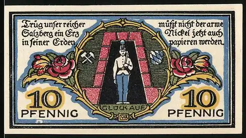 Notgeld Bad Salzuflen 1921, 50 Pfennig, Galgenstreit zwischen Salzuflen und Schötmar