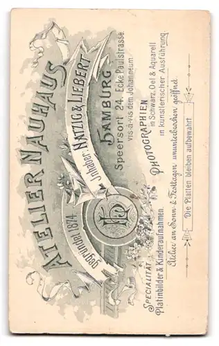 Fotografie Atelier Nauhaus, Hamburg, Speersort 24, Zwei junge Schwestern in eleganten weissen Kleidern