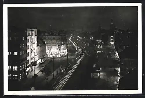 AK Hamburg-St.Pauli, St. Pauli, Reeperbahn bei Nacht