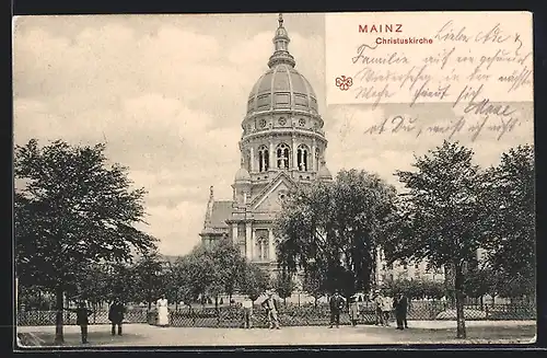 AK Mainz, Ansicht Christuskirche