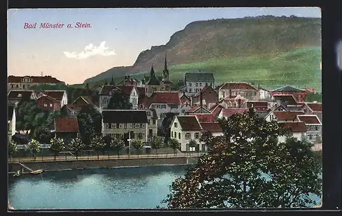 AK Bad Münster a. Stein, Teilansicht