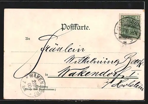 AK Hamburg-Neustadt, Lombardsbrücke und Stadtansicht